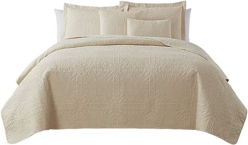 Miniatura 11 de Clara Clark Quilts Tamaño Twin - Juego de Cubrecama Colcha para Todas las Estaciones, Tejido Pinsonic Juego de Ropa de Cama Ligera - Juego