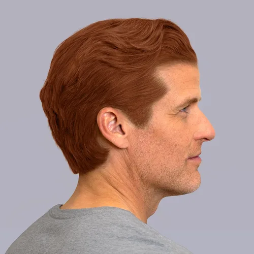 Miniatura 2 de Color de cabello y barba para mezclar grises, paquete de 2, rubio cobrizo intenso oscuro, kit completo de tinte para barba y cabello para hombre