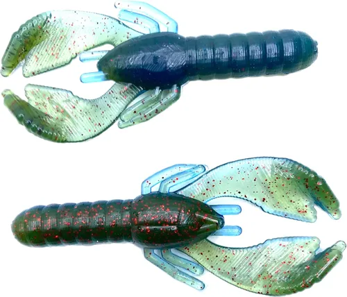 Miniatura 23 de Phat Pak Baits - Beasty Bug Jr Ned Rig Craw Finesse Bass Señuelo de pesca de plástico suave 20ct 2.8" Paquete de variedades