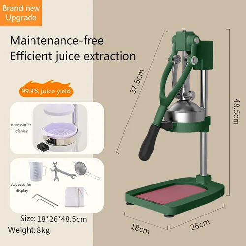 Miniatura 8 de Exprimidor de jugo de naranja, resistente, fácil de limpiar, exprimidor profesional de cítricos - Exprimidor de limón de acero inoxidable - Prensa