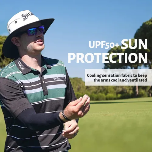 Miniatura 2 de HEGCOIIE Mangas de protección solar UV para hombres y mujeres, cubierta de tatuajes, manga de enfriamiento UPF 50 para golf, ciclismo