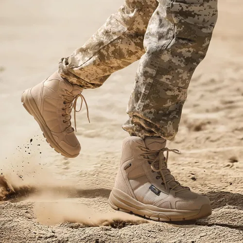 Miniatura 8 de NORTIV 8 Men's Waterproof Lightweight Military Tactical Work Boots Outdoor Hiking Combat Motorcycle Boots