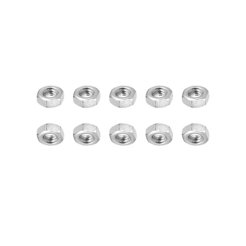 DTGN Tuercas hexagonales M3x0.0.197 in (DxP), paquete de 500, buenas para reparación de garaje en casa, tuercas hexagonales de acero inoxidable 201,