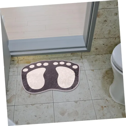 Miniatura 2 de PRETYZOOM Tapete absorbente para pies, tapete de baño, decoración del hogar, dormitorio, tapete antideslizante para el suelo, alfombra de baño