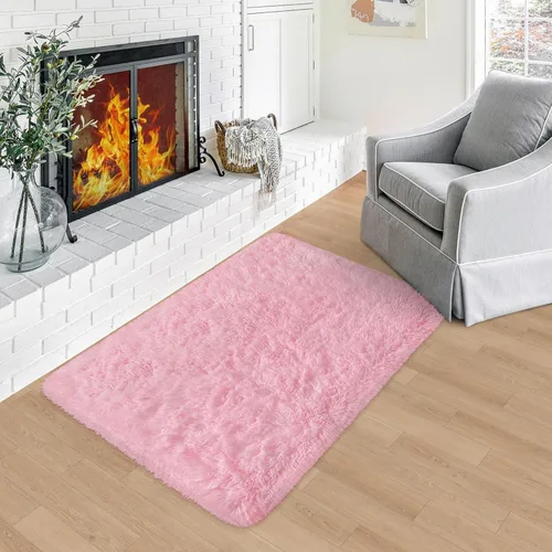 Miniatura 38 de Alfombras verdes para dormitorio de niños: alfombra de pasillo lavable de 2x6, alfombras pequeñas antideslizantes, esponjosas, suaves, peludas