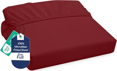 Miniatura 59 de Royale Linens Sábana Bajera King - Microfibra Cepillada Ultra Suave 1800 - Sábanas Inferiores de Lujo Hotelero - Sin Arrugas y Resistente a la Rosa