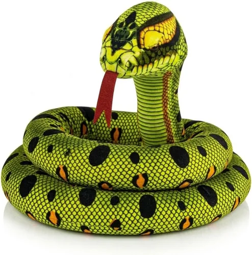 Miniatura 19 de Juguete de Peluche de Serpiente, 52 pulgadas, Lavable, Juguete de Peluche de Serpiente Simulada para Abrazar, Suave y Lindo Regalo para Niños