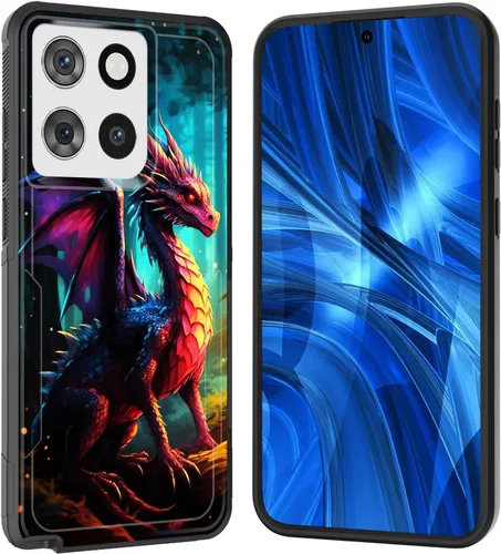 Miniatura 97 de Funda para Moto G 5G 2023, [probada en caídas de grado militar], resistente, resistente, resistente, a prueba de golpes, funda protectora