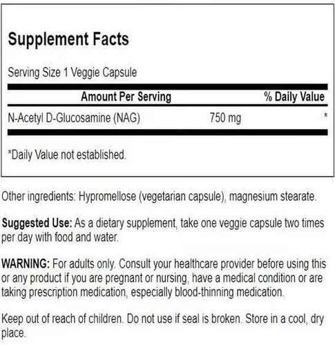 Miniatura 2 de Swanson N-acetil D-glucosamina - Suplemento natural que promueve las articulaciones y la salud gastrointestinal - Fórmula natural que apoya