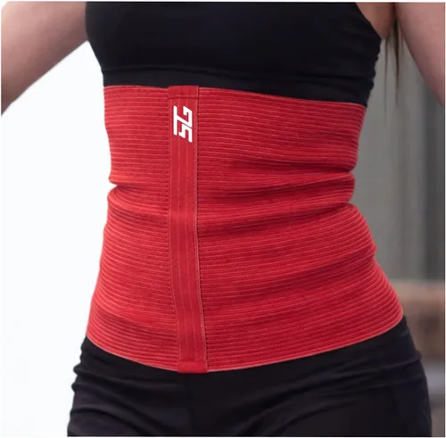 #1 Sport Pro - Cinturón de calentamiento de algodón de lana que alivia el dolor de espalda, apoya la compresión lumbar y muscular óptima para Rojo