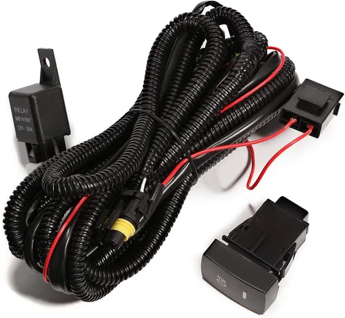 Miniatura 4 de Auto Dynasty Conjunto de luces antiniebla compatible con Honda Civic 2012 de 4 puertas, luces antiniebla de conducción con interruptor, lado