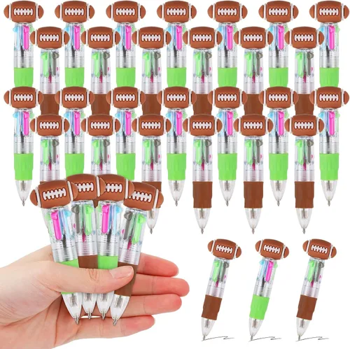 Miniatura 14 de CZWZ 8 piezas de bolígrafos de cuentas navideños, bolígrafos de plástico con cuentas y cuentas de silicona multicolor, bolígrafos navideños