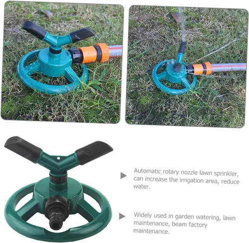 Miniatura 4 de Wakauto Automatic Rotating Lawn Sprinkler Spray Mode Garden Watering Tool with Stable Base for Vegetable and Above Ground Irrigation