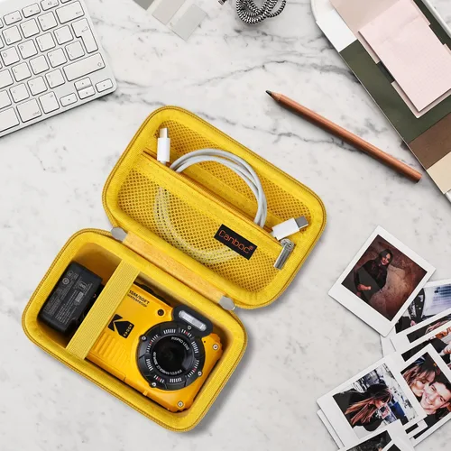 Miniatura 7 de Canboc Funda de transporte para cámara digital Kodak PIXPRO WPZ2, resistente e impermeable, bolsa de fotografía subacuática, bolsillo de malla