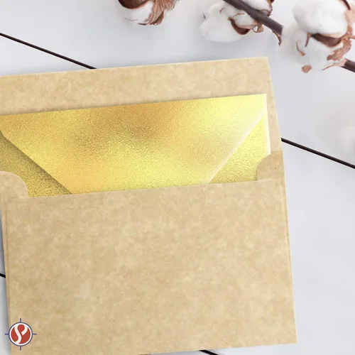 Miniatura 2 de Sobres de pergamino envejecido A7 – Se adapta a tarjetas de felicitación de 5 x 7 pulgadas, invitaciones de boda y fiesta, despedidas de soltera