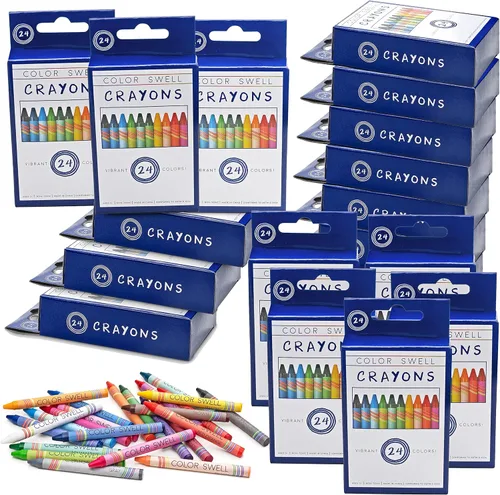 Miniatura 15 de Color Swell Paquete de 24 crayones – no tóxicos, ideales para niños, estudiantes, adultos y actividades en el aula