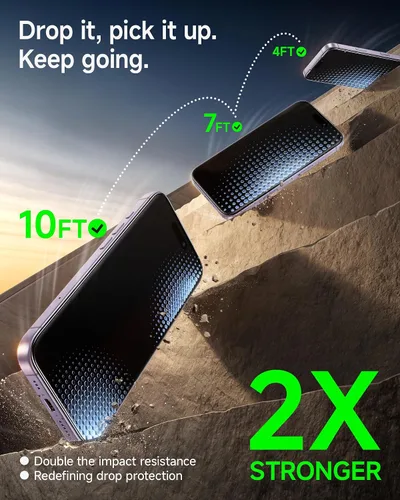 Miniatura 3 de SMARTDEVIL Corning™ Protector de pantalla accesorio para iPhone 17 - Diseño de alineación OnePress, vidrio templado reforzado 10H con precisión