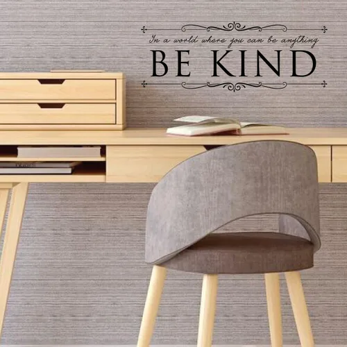 Miniatura 4 de Calcomanía de pared con cita de bondad "in A World Where You Can Be Anything Be Kind", decoración de vinilo para el hogar, escuela, oficina