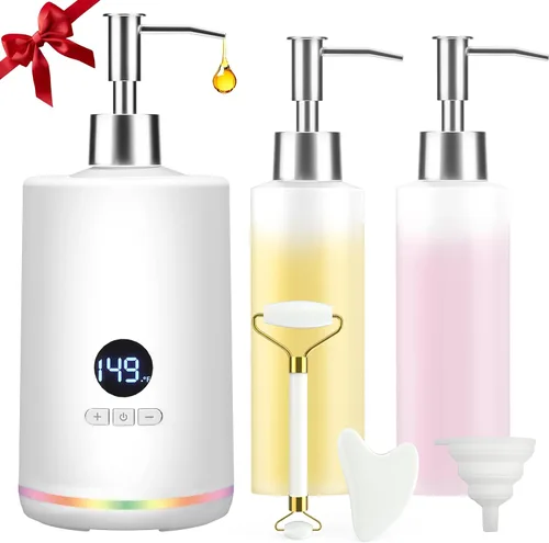 Miniatura 11 de Calentador de loción de aceite de masaje, calentador de aceite de masaje para terapia de masaje de spa y uso personal, dispensador portátil