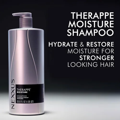 Miniatura 6 de Champú hidratante Nexxus Therappe Ultimate Moisture para cabello seco libre de siliconas, hidratante ProteinFusion con proteína de elastina y caviar