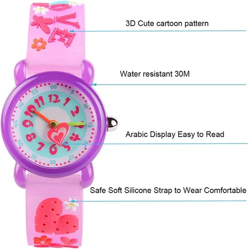 Miniatura 3 de Venhoo Kids Watches Analog 3D Cartoon Waterproof Sport Children Toddler Wrist Watches Gifts for 3 4 5 6 7 8 9 10 11 12 Ages Girls Little Boys Child