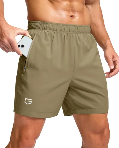 Miniatura 13 de G Gradual Pantalones cortos deportivos para correr para hombre con bolsillos con cremallera, de secado rápido, de 7 pulgadas, 5 pulgadas, 9