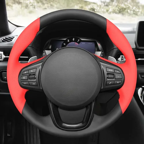 Miniatura 2 de MEWANT Funda cosida a mano para volante de automóvil para Toyota GR Supra 2020-2024, accesorios para volante para Toyota GR Supra 2020-2024