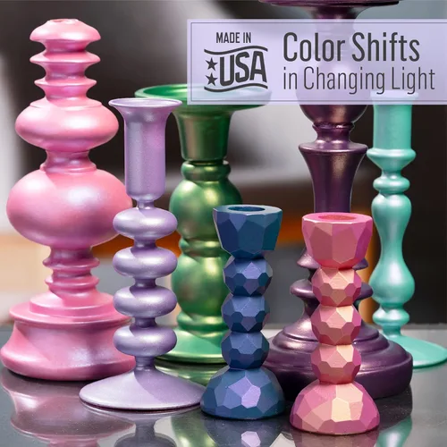 Miniatura 3 de FolkArt Color Shift - Pintura acrílica para manualidades, 2 onzas líquidas, pintura de acabado metálico de alta calidad, perfecta para fácil