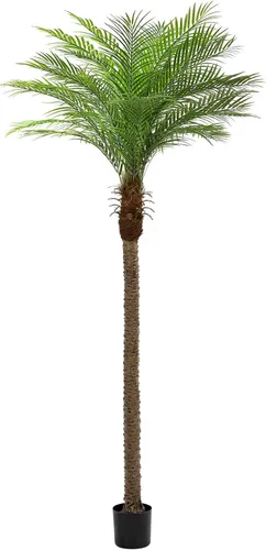 Miniatura 10 de Palmera artificial fénix de 7 pies con 15 hojas ajustables, plantas de palmera fénix sintética para patio exterior, piscina, hogar, oficina, sala