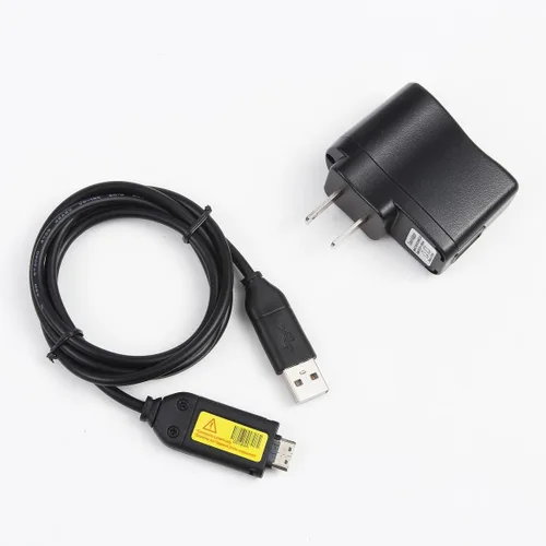 Miniatura 3 de MaxLLTo Cable cargador de batería adaptador de corriente alterna 1A USB para cámara Samsung P1000 P800 SH100