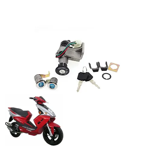 Interruptor de encendido eléctrico para motocicleta, juego de cerradura de llave de asiento para ciclomotor 50 125 150 CC GY6 Taotao Roketa Scooter