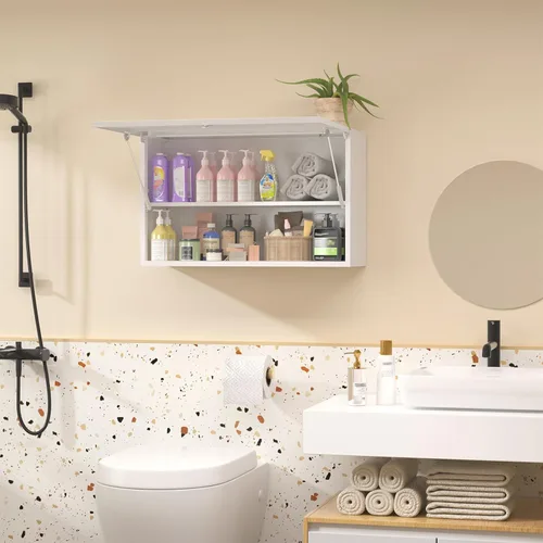 Miniatura 9 de Armario de Pared de Garaje de Metal, Armario de Almacenamiento de Pared con Puerta con Cerradura y Estante Ajustable, Armarios de Taller de Acero