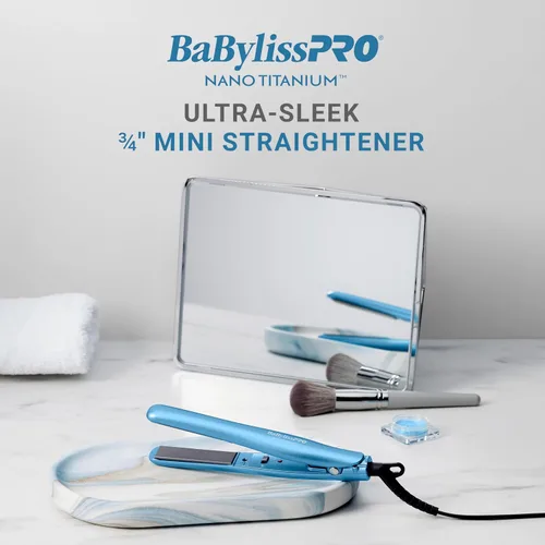 Miniatura 5 de BaBylissPRO Mini alisadora ultra suave de 3/4", plancha plana