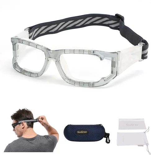 Miniatura 13 de SooGree Gafas deportivas de baloncesto para hombres y mujeres, gafas de seguridad, gafas de deporte, antivaho y choque de colisión