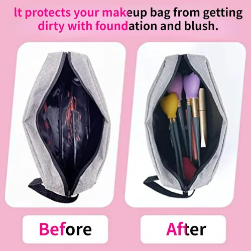 Miniatura 6 de Paquete de 15 brochas de maquillaje reutilizables, fundas de silicona, protector de cepillo cosmético, juego de brochas para sombra de ojos