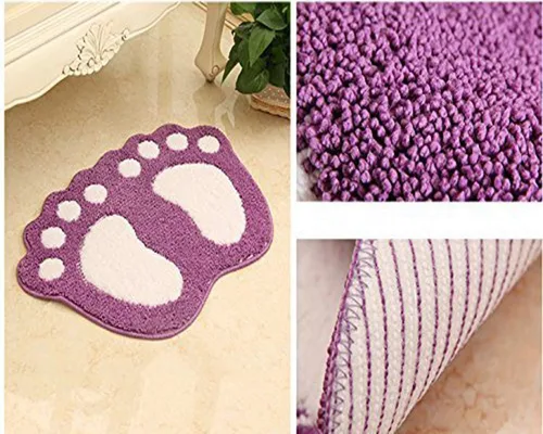 Miniatura 4 de MIFXIN Tapete de baño antideslizante para inodoro, bonito tapete para pies grandes, suave y absorbente, tapete antideslizante para baño, cocina