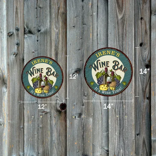 Miniatura 3 de Letrero personalizado para bar de vino, decoración de despensa, cocina, decoración verde, carteles de vino para mamás, arte de pared, rústico