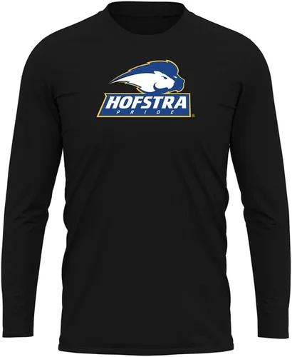 Miniatura 15 de Camisa deportiva de manga larga oficial de la NCAA Collegiate para hombre, colección negra con logotipo primario