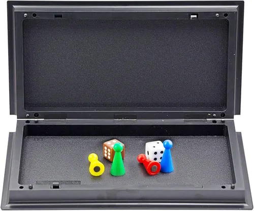 Miniatura 7 de Juegos de mesa de viaje Pequeñas serpientes magnéticas y escaleras Juego de mesa 9.7 pulgadas Tablero plegable portátil