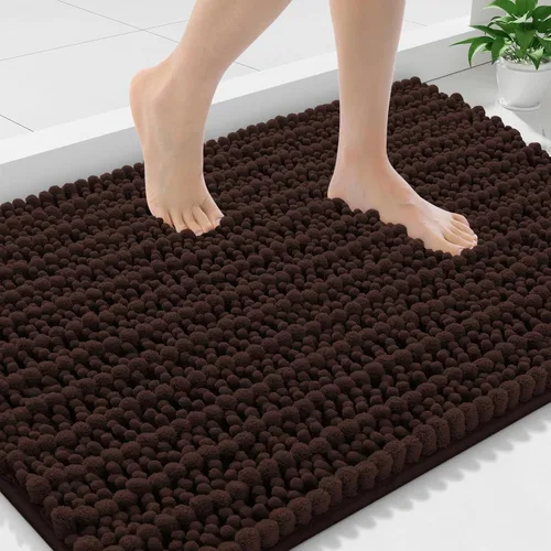 Miniatura 191 de Smiry Alfombras de Baño 24x16 pulgadas, Alfombras de Baño de Chenilla Extra Suaves y Absorbentes, Respaldo de Goma Antideslizante, Lavable a Máquina