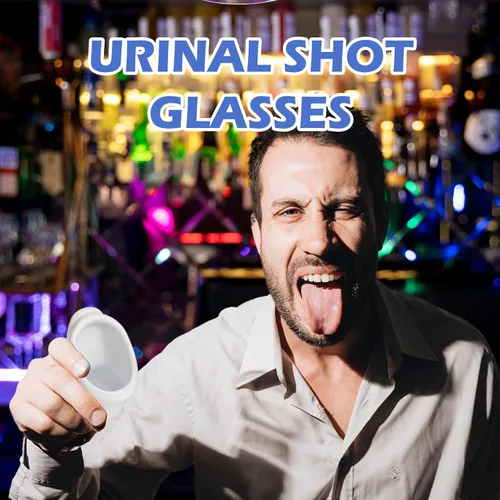 Miniatura 6 de Vasos de chupito divertidos para urinario: Regalos de intercambio de fiesta de elefante blanco, bromas divertidas, regalos de Yankee, para adultos