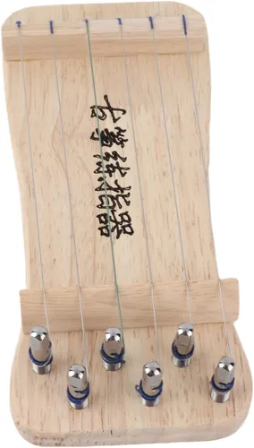 Miniatura 9 de Guzheng Entrenador de dedos Guzheng Código Fortalecedor Ejercicio de Madera Protable 6 Cuerdas Mini Guzheng Herramienta de práctica de dedos