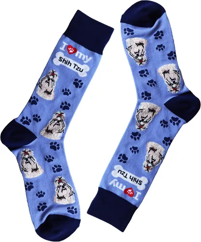 Miniatura 9 de Sock Society I Love Dogs - Calcetines divertidos unisex para hombres y mujeres, diseño casual, paquete de 3