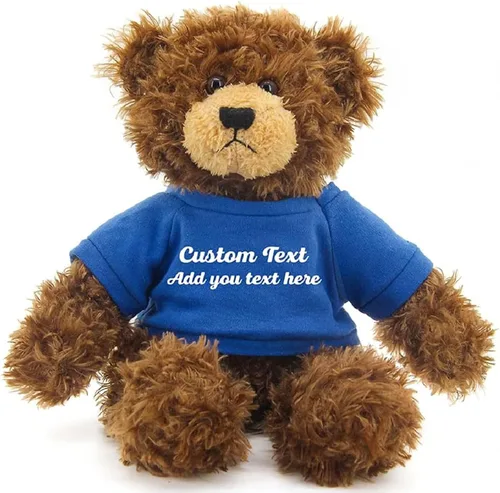 Miniatura 6 de Oso Brandon de chocolate personalizado – Juguete de peluche personalizado de 12 pulgadas – Regalo perfecto de oso personalizado para graduación, San