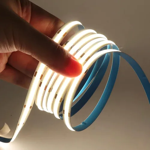 Miniatura 4 de Tira LED COB de 16.4 pies, USB 5 V, 320 LEDs/M, tira LED flexible regulable de 4500 K, color blanco natural, banda LED COB, no impermeable, tira