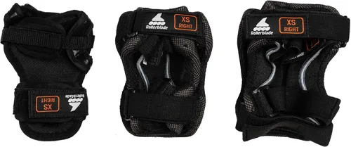 Miniatura 2 de Rollerblade Skategear Junior - Paquete de 3 unidades de equipo de protección, rodilleras, coderas y muñequeras, protección multideportiva, juvenil