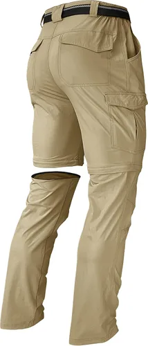 Miniatura 55 de Pantalones de senderismo para hombre, convertibles, con cremallera, ligeros, impermeables, de secado rápido, pesca al aire libre, viajes, safari