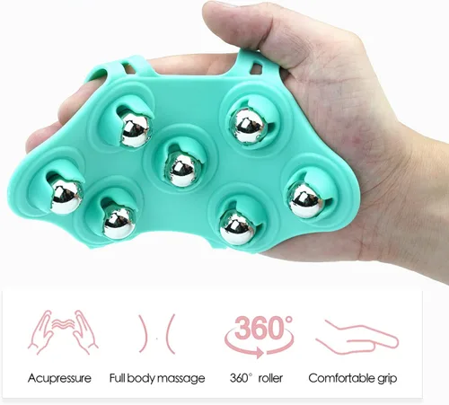 Miniatura 2 de Bola de masaje, Rodillo, Masajeador de mano, Bola de terapia, Masajeador de espalda, Bola de punto gatillo, Bola de masaje de pies, Verde