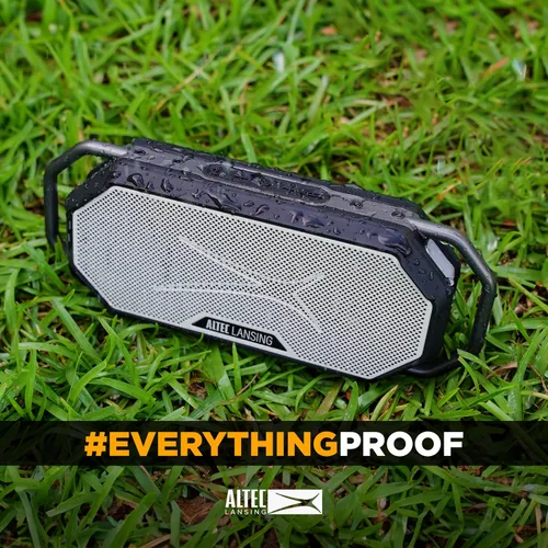Miniatura 7 de Altec Lansing HydraWAVE - Altavoz Bluetooth portátil, 12 horas de reproducción, carga rápida USB-C, emparejamiento inalámbrico verdadero, altavoz
