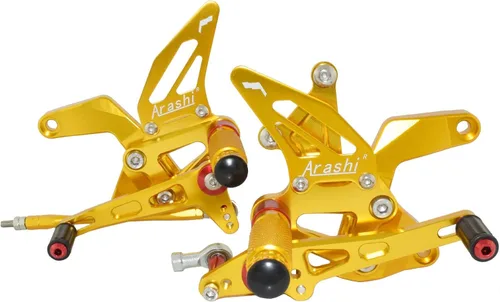 Miniatura 4 de ARASHI - Reposapiés ajustables para conductor de motocicleta, reposapiés, pedales, soporte de palanca de cambios para KAWASAKI Z 900 Z900 ZR900 2017